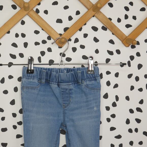 Baby Gap Denim Pull On Distressed Toddler Jeggings - Picture 2 of 7